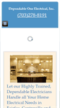 Mobile Screenshot of dependable1electrical.com